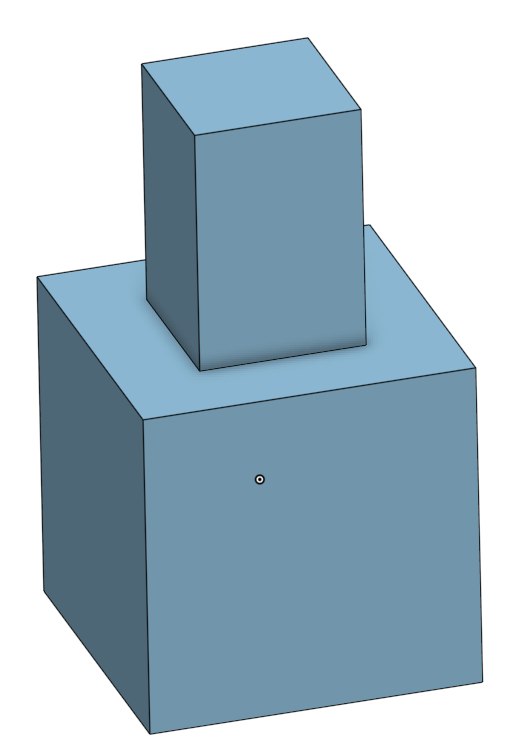 A slightly altered boxy shape; the two edges that were highlighted in gold are now one edge